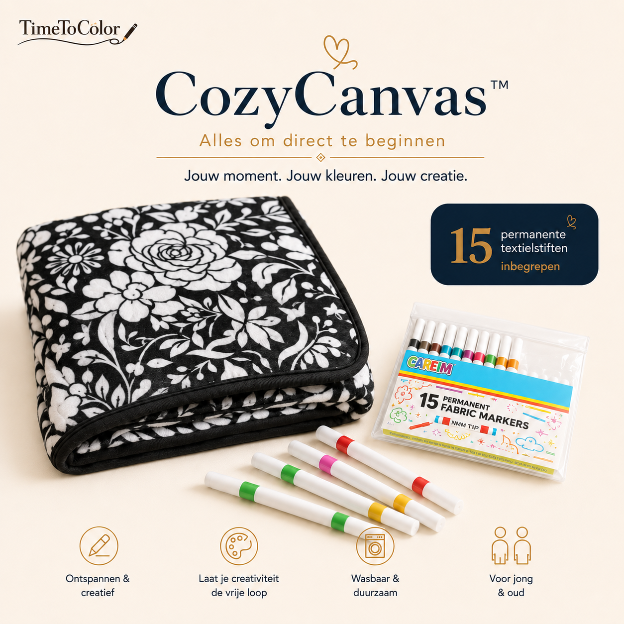 CozyCanvas™ - Kleur je eigen unieke deken