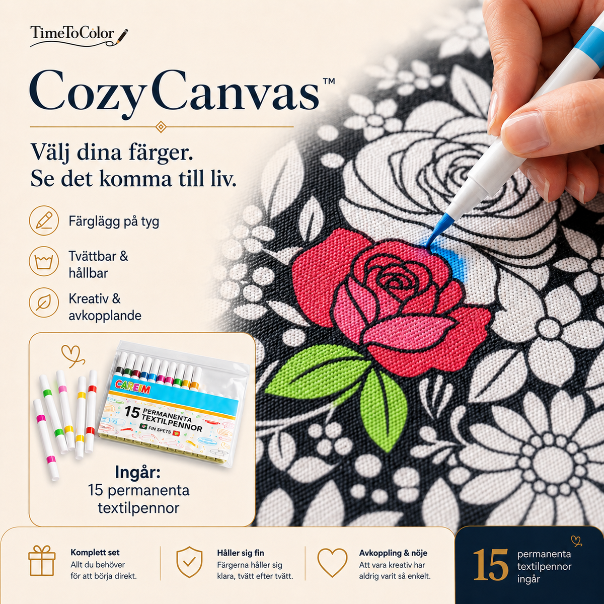 CozyCanvas™ - Färglägg din egen unika filt