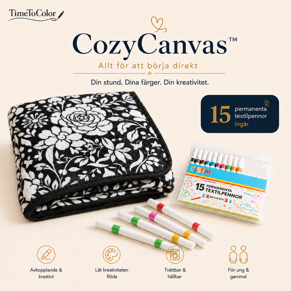 CozyCanvas™ - Färglägg din egen unika filt