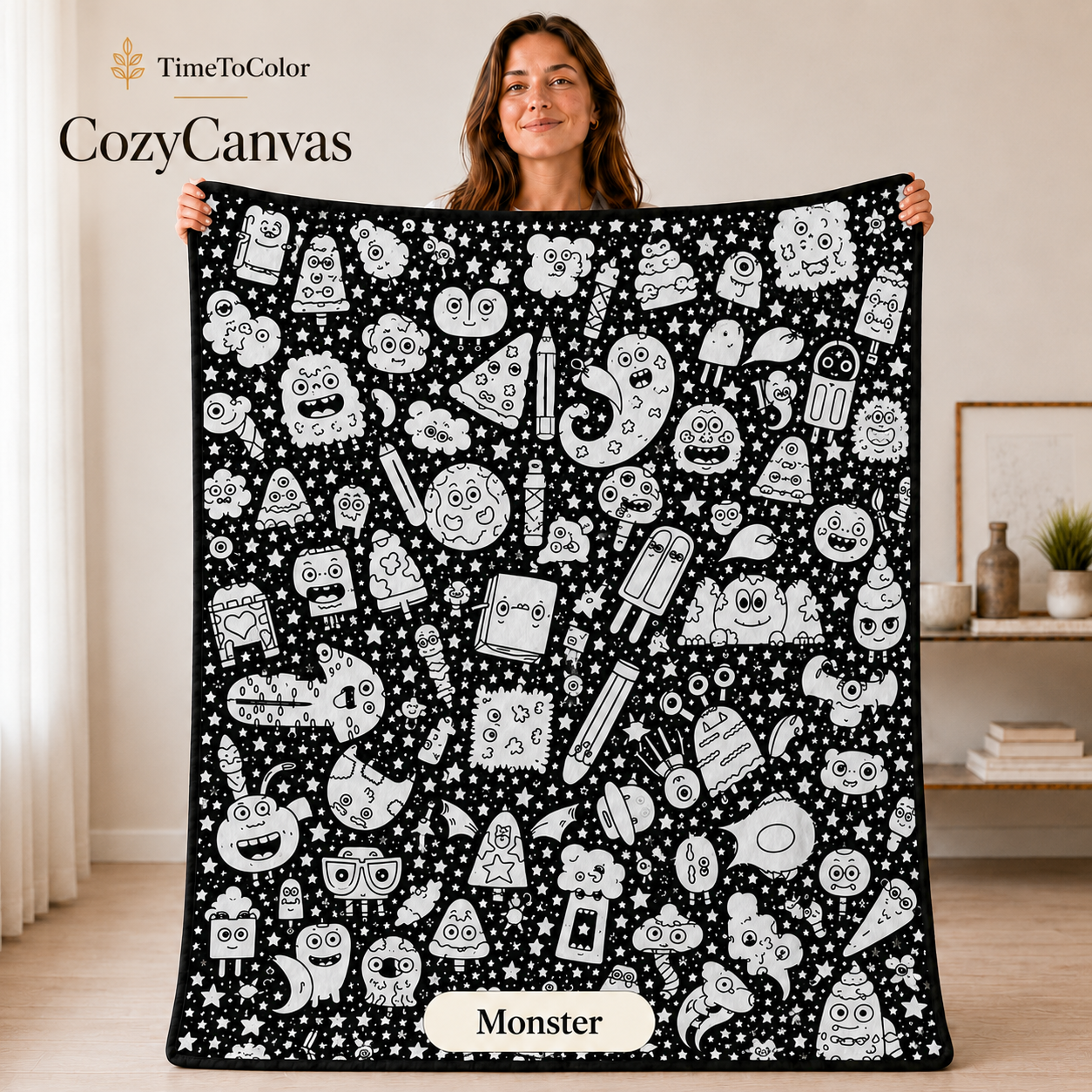 CozyCanvas™ - Kleur je eigen unieke deken