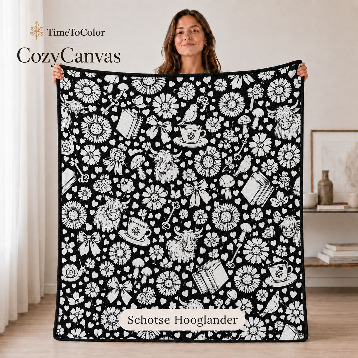 CozyCanvas™ - Kleur je eigen unieke deken